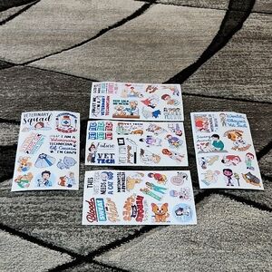50 PIECE STICKERS PACK ANIMALS VETERINARY TECHNICIANS SAVING ANIMALS